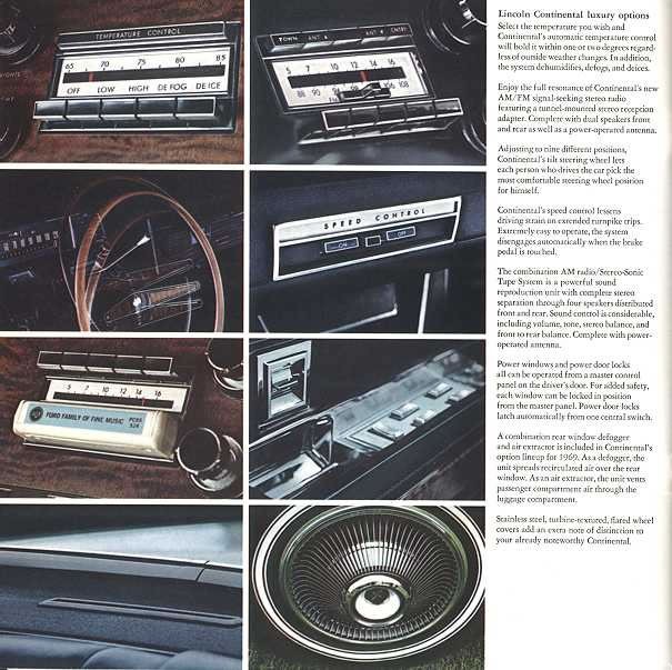 1969 Lincoln Continental Mark III Brochure Page 7